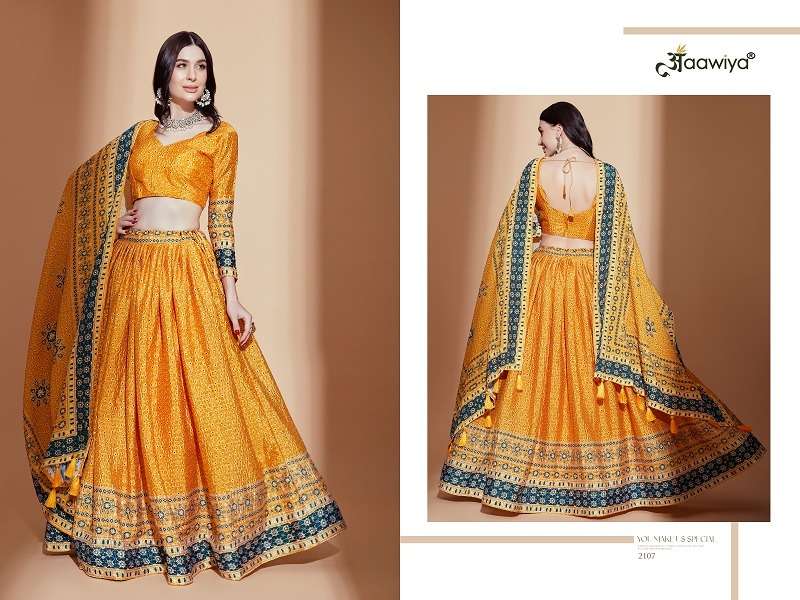 AMORA VOL – 1 MUSTARD CROCHET EMBROIDERED Lehenga Choli Wholesale catalog