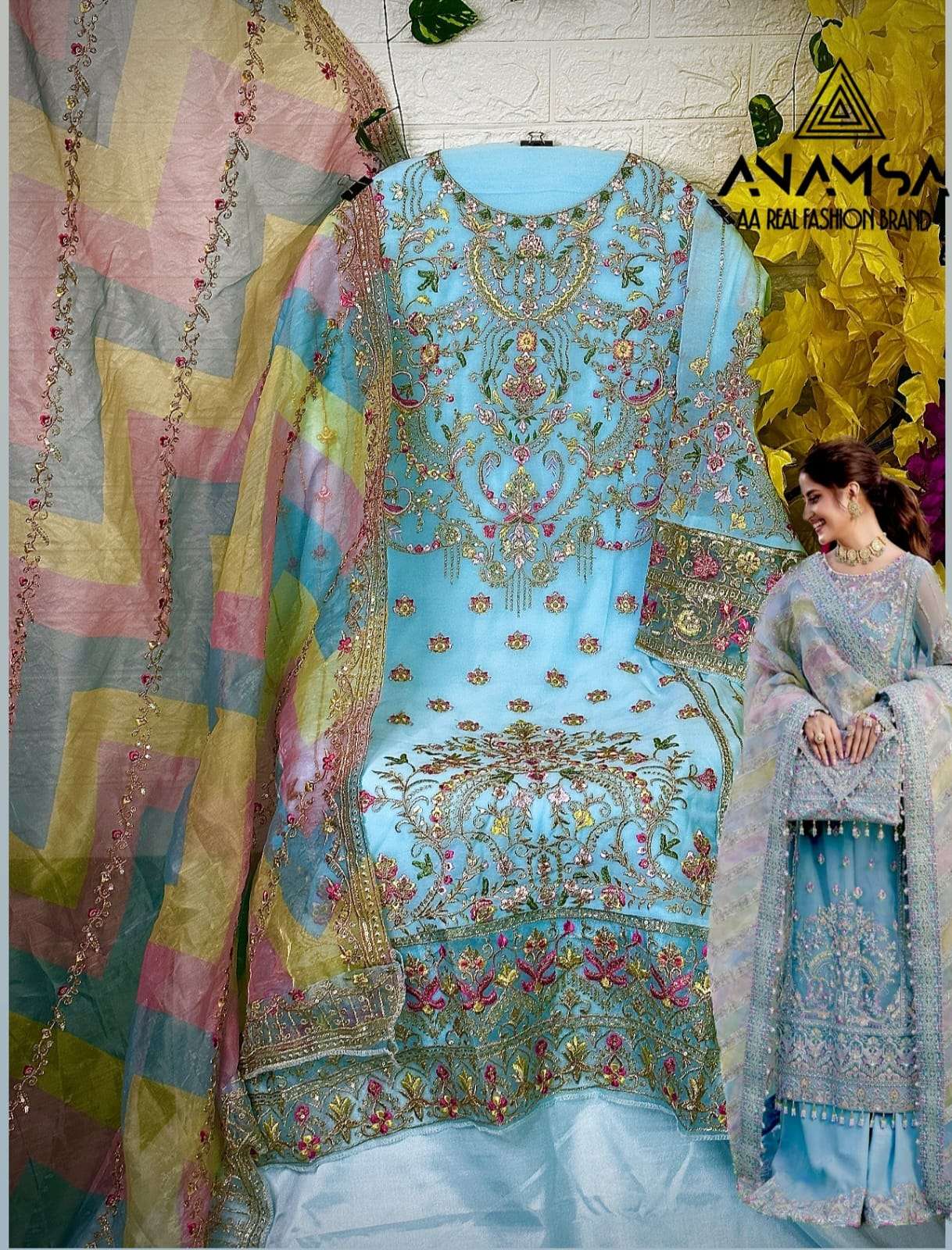 Anamsa 274 Georgette Salwar Kameez Wholesale catalog