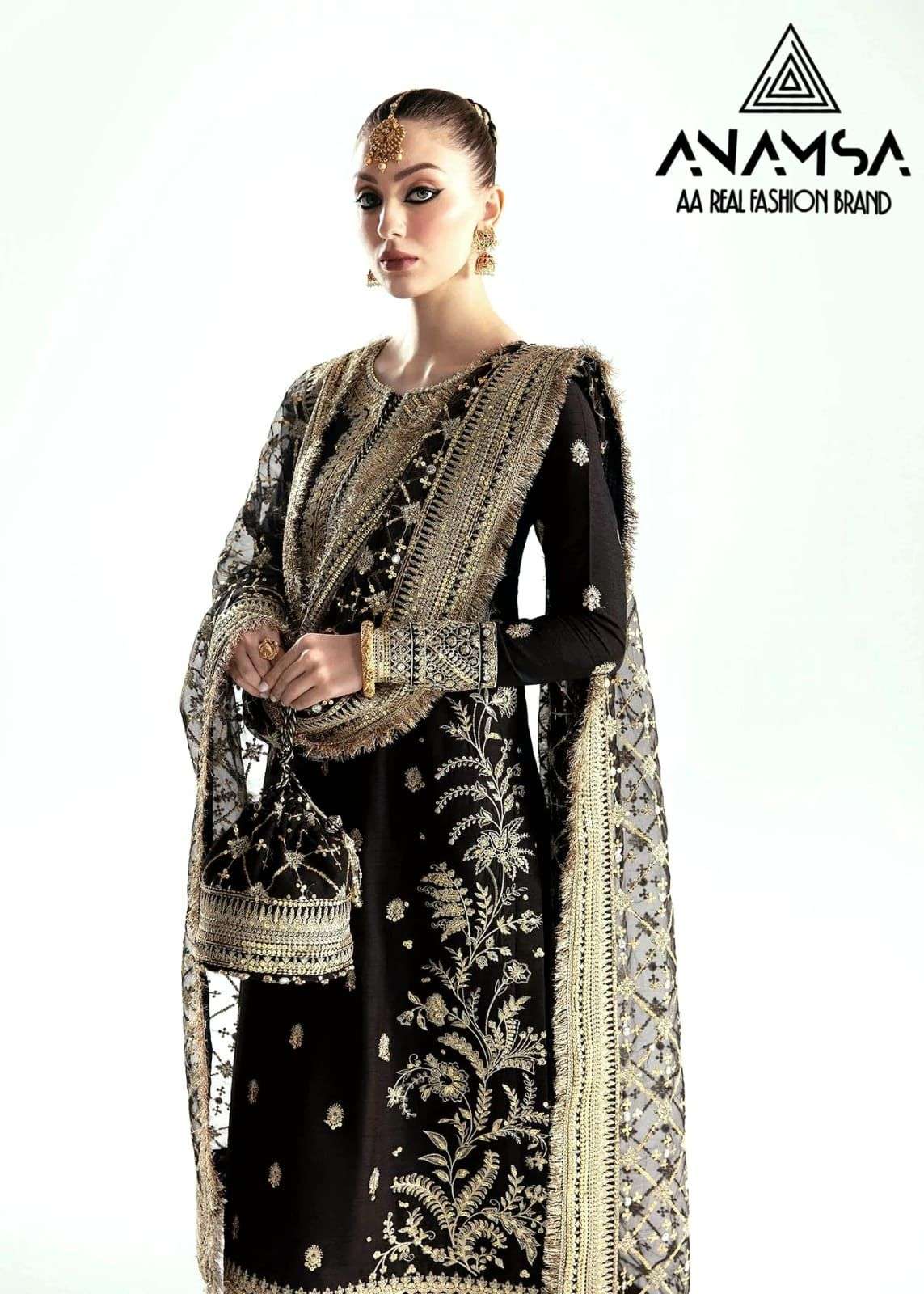Anamsa 406 Embroidery Salwar Kameez Wholesale catalog
