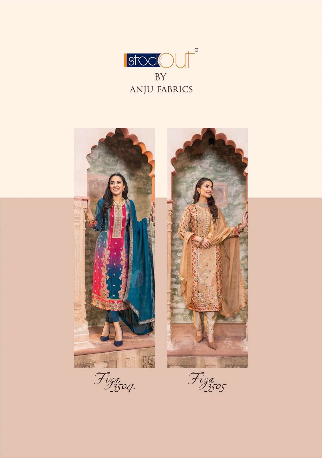 Anju Fabrics Fiza Kurti Wholesale catalog