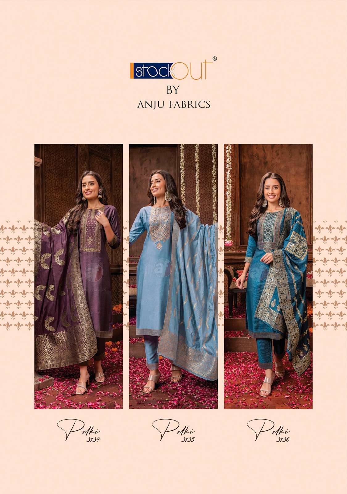 Anju Fabrics Palki vol -3 Kurti Wholesale catalog