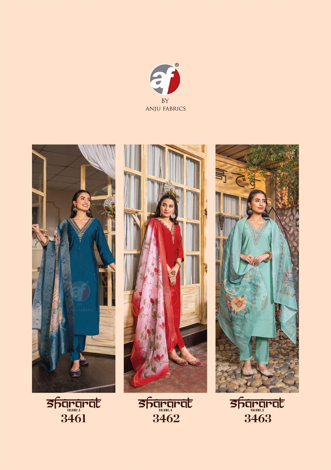 Anju Fabrics Shararat vol -5 Kurti Wholesale catalog