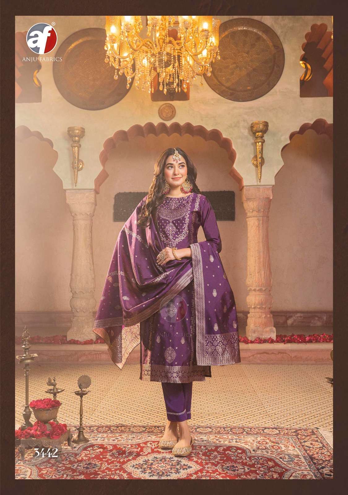 Anju Fabrics Silk Affair vol - 3 Kurti Wholesale catalog