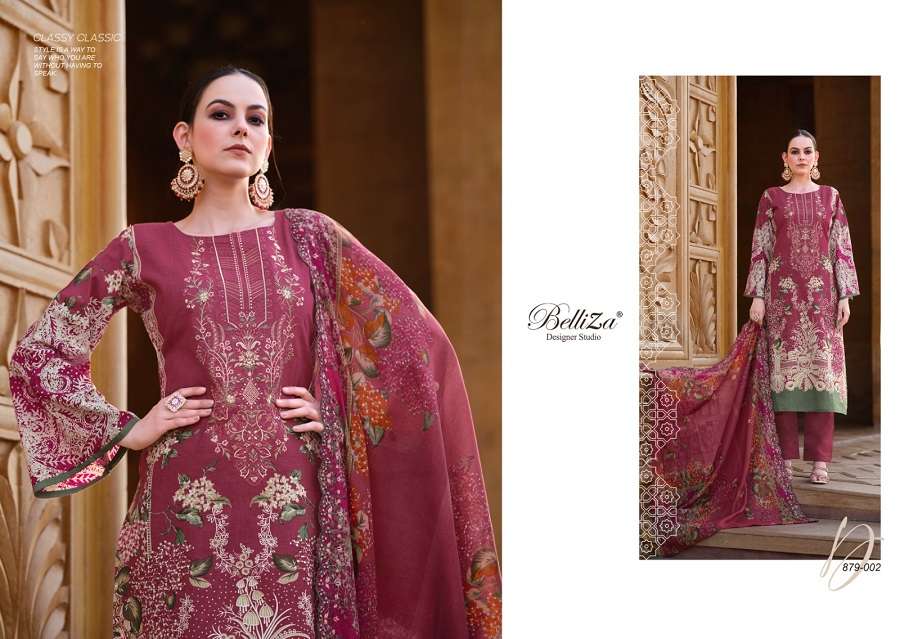 Belliza Guzarish Vol 3 Designer Premium Cotton Dress Material Wholesale catalog