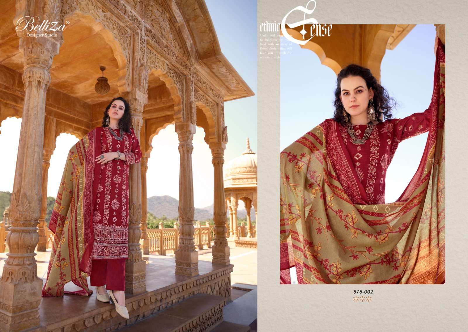 Belliza Mashuqa Cotton Digital Printed Dress Material Wholesale catalog