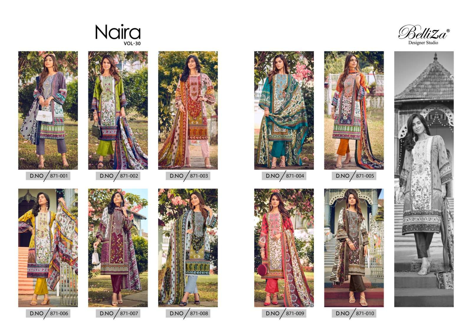 Belliza Naira Vol 30 Dress Material Wholesale catalog