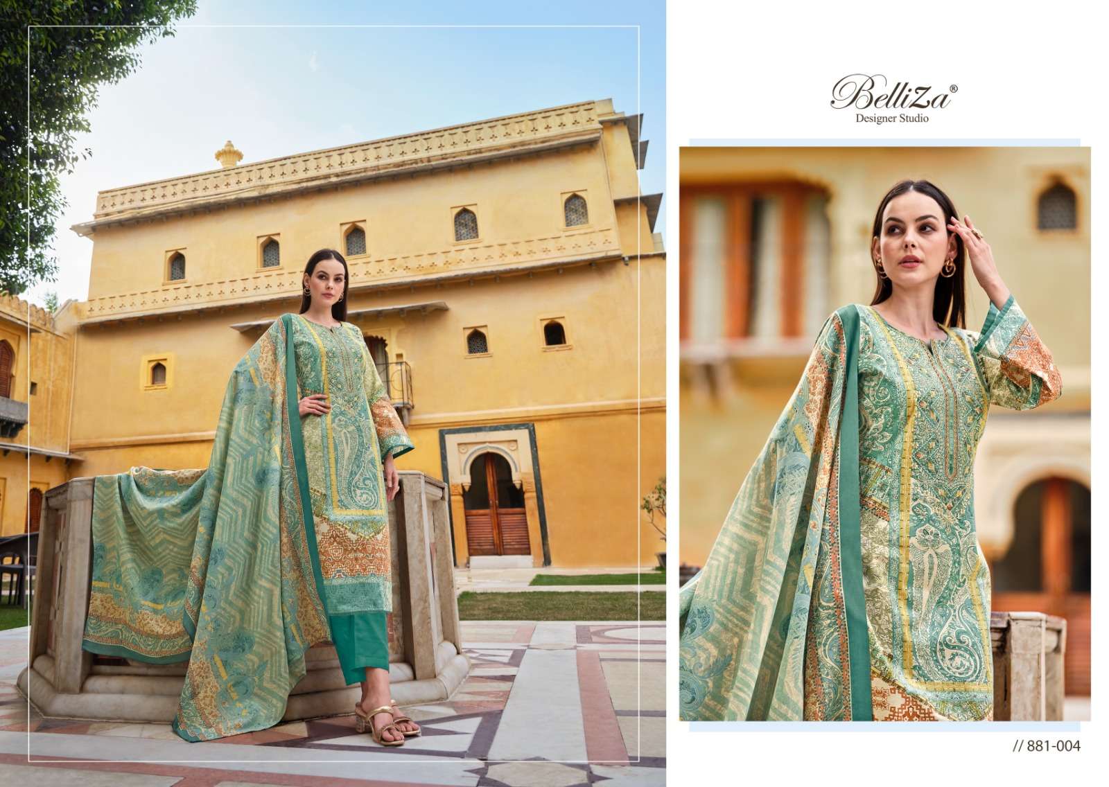 Belliza Naira Vol 35 Heavy Embroidery Work Dress Material Wholesale catalog