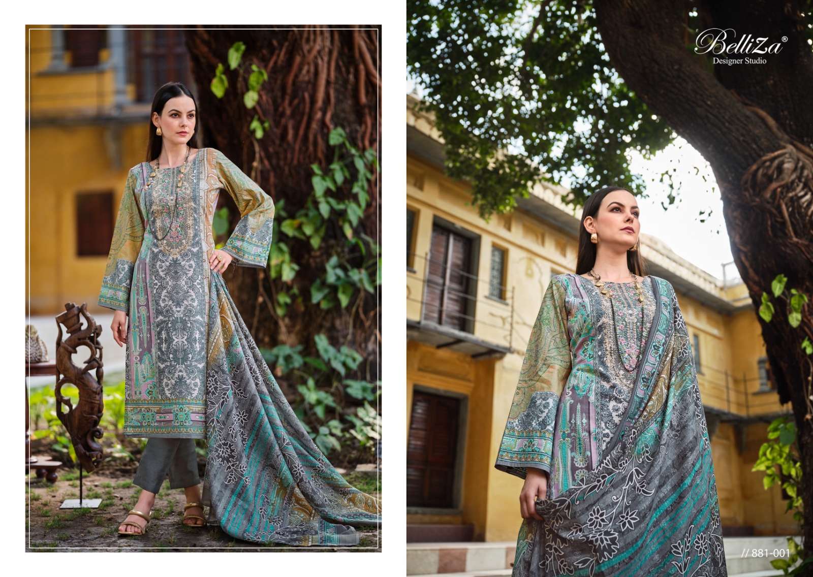 Belliza Naira Vol 35 Heavy Embroidery Work Dress Material Wholesale catalog