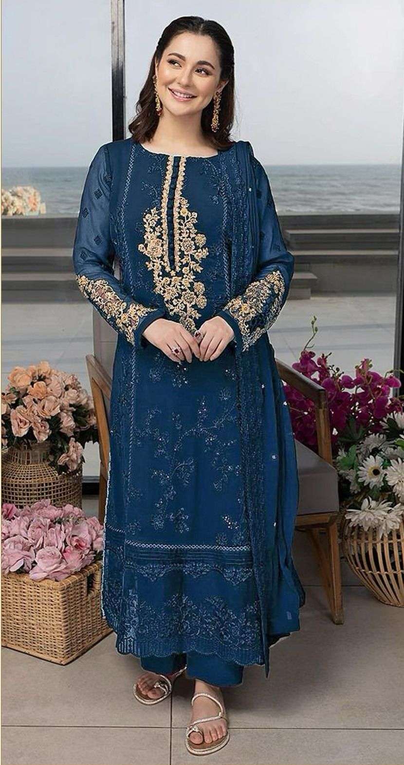 Bilqis B 24 A To D Georgette Salwar Kameez Wholesale catalog