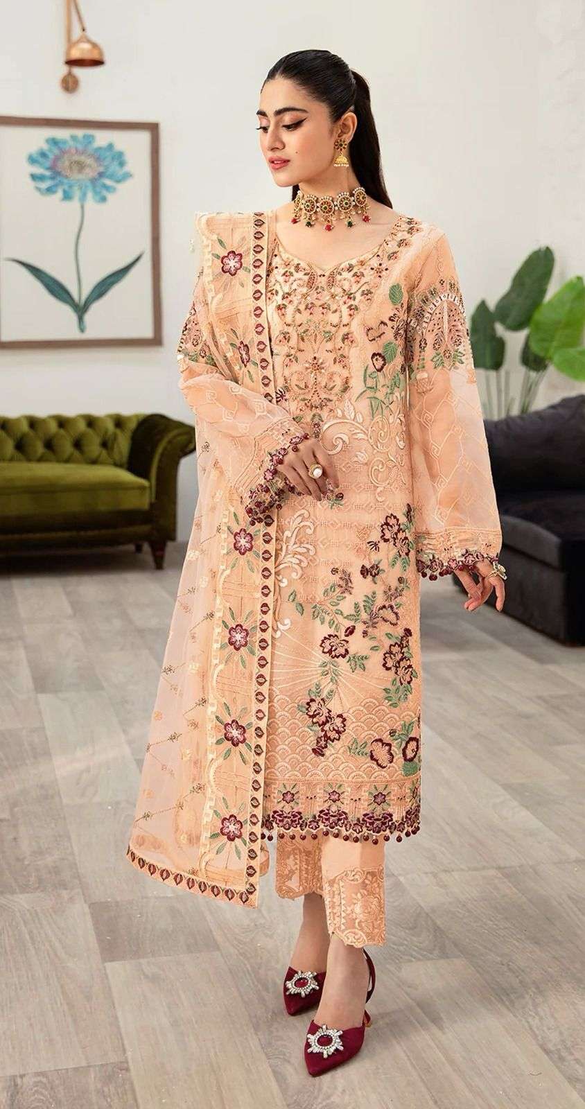 Bilqis B 32 A To D Organza Salwar Kameez Wholesale catalog