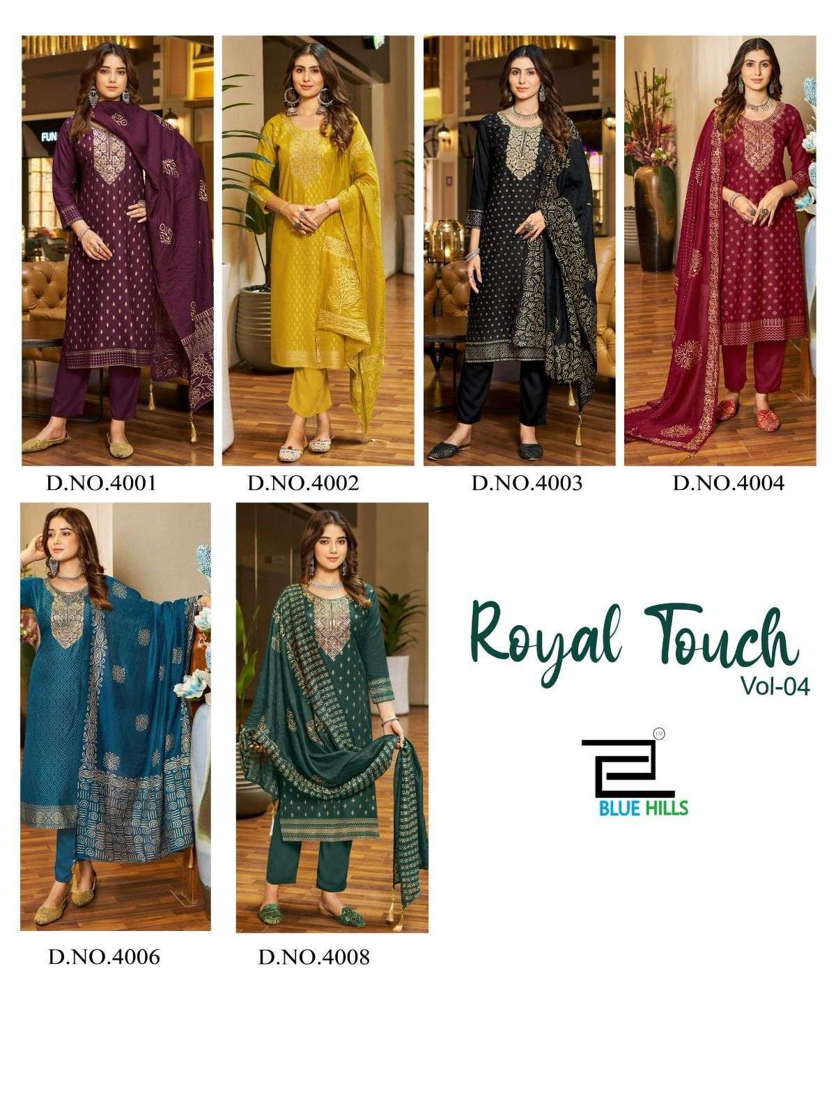 Blue hills Royal Touch Vol-04 Kurti Wholesale catalog