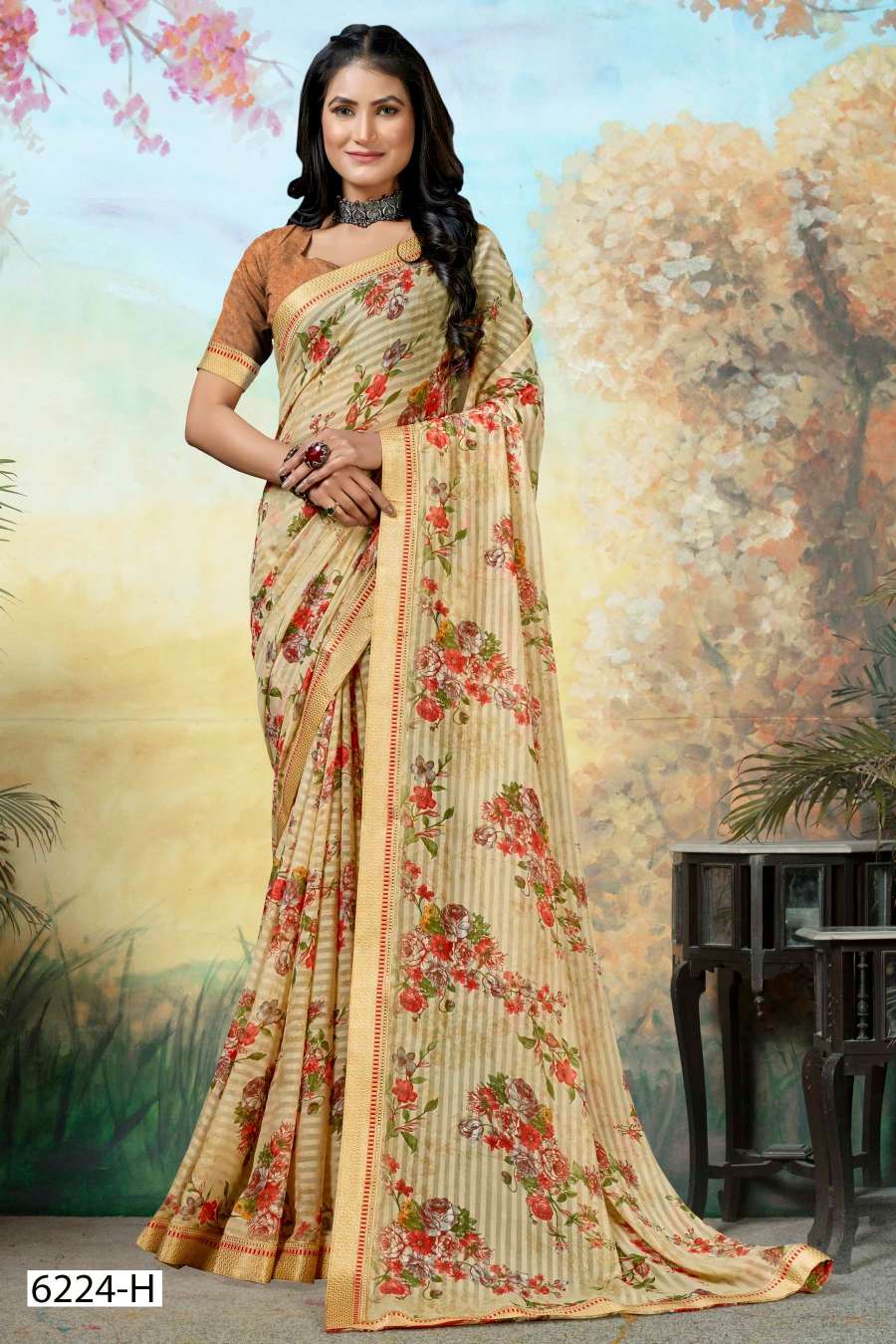 BLUE WHALE INDER SILK MILLS Saree Wholesale catalog