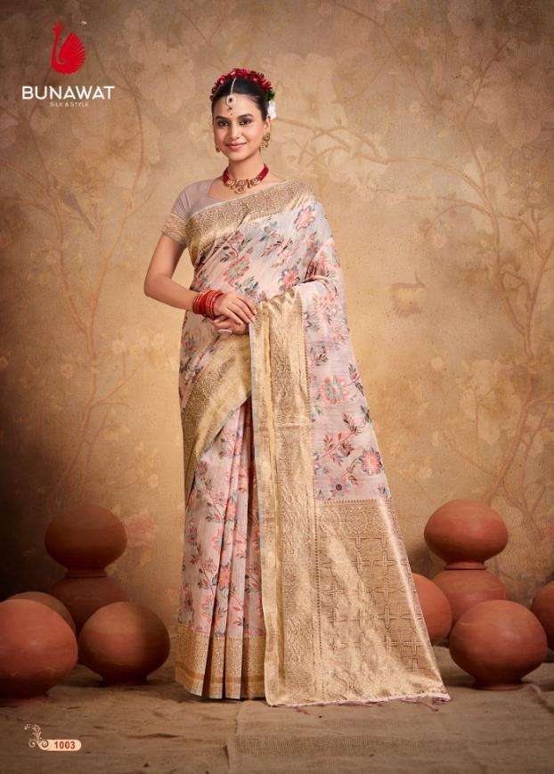 BUNAWAT FLORAL COTTON VOL-1 Saree Wholesale catalog