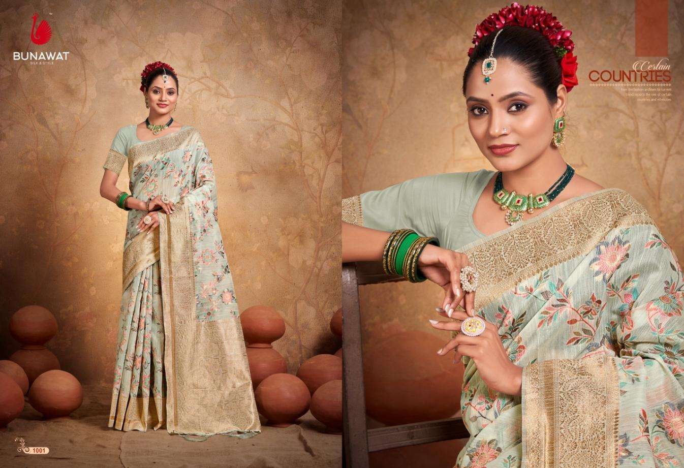 BUNAWAT FLORAL COTTON VOL-1 Saree Wholesale catalog