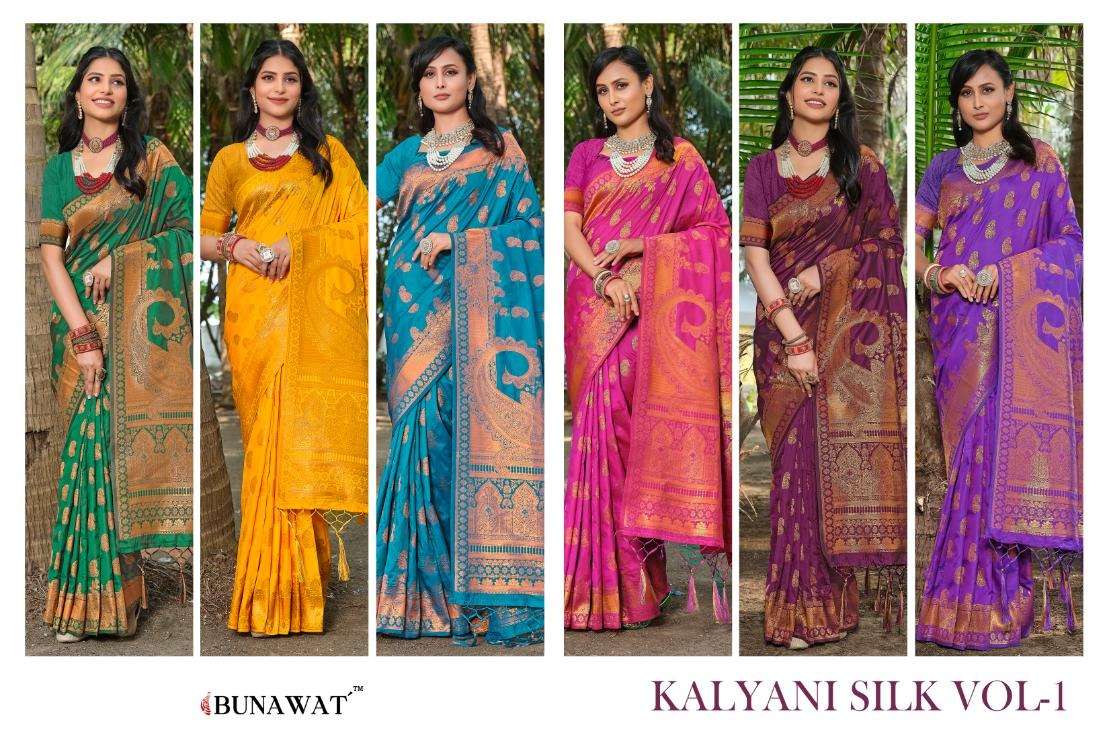 BUNAWAT KALYANI SILK VOL-1 Banarasi Silk Saree Wholesale catalog