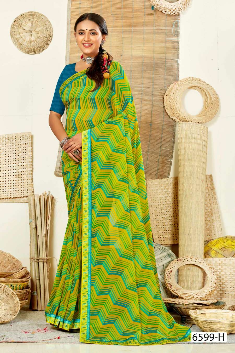 BYPASS 6599 INDER SILK MILLS Saree Wholesale catalog