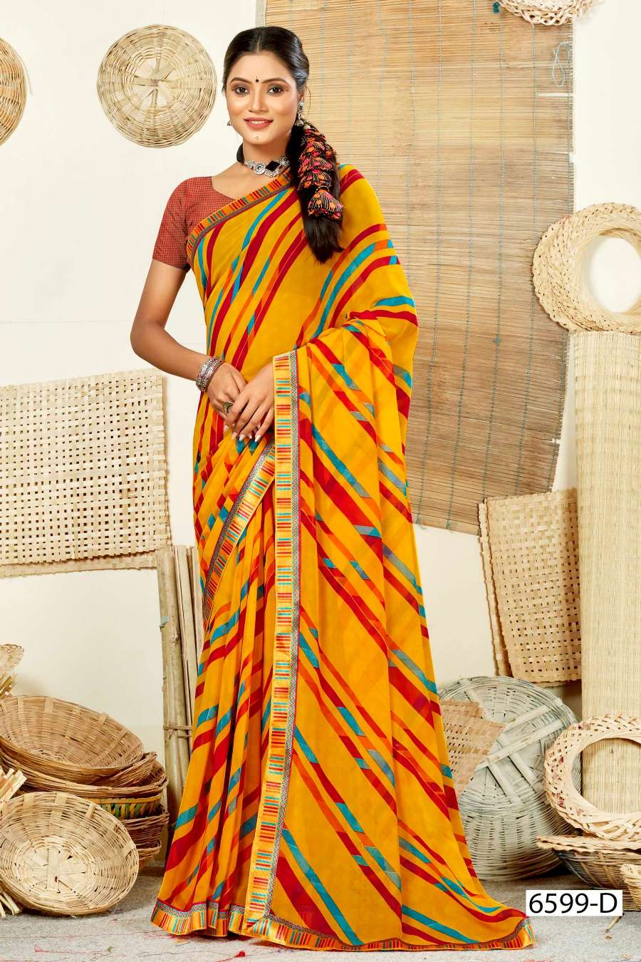 BYPASS 6599 INDER SILK MILLS Saree Wholesale catalog