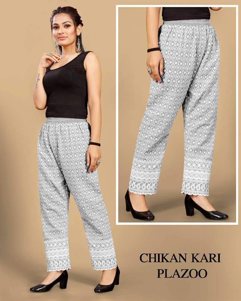 Chikankari Lakhnavi Plazo Vol-3 -Dress Material -Wholesale Catalog
