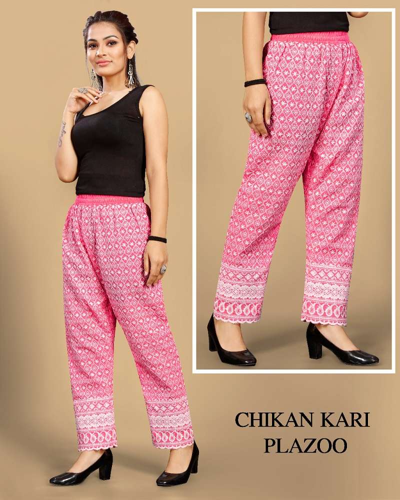 Chikankari Lakhnavi Plazo Vol-3 -Dress Material -Wholesale Catalog