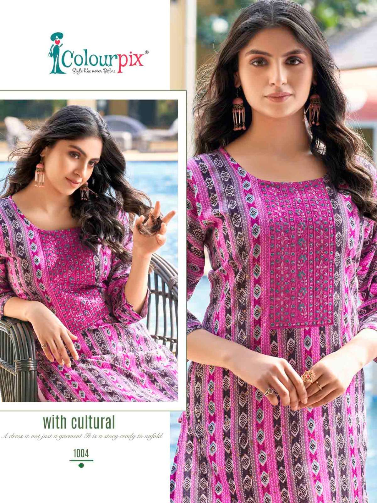 COLOURPIX Rolex  vol.1 Kurti Wholesale catalog