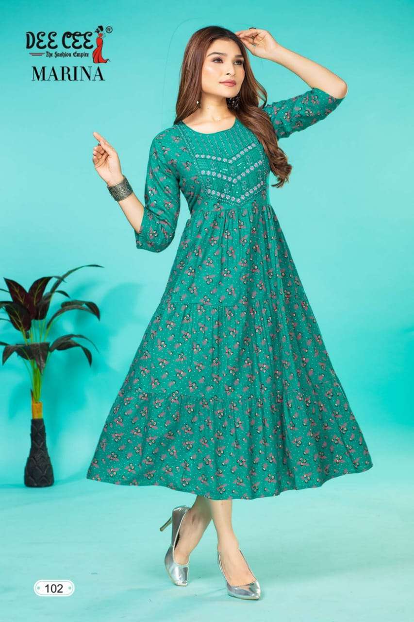 DEECEE MARINA Kurti Wholesale catalog