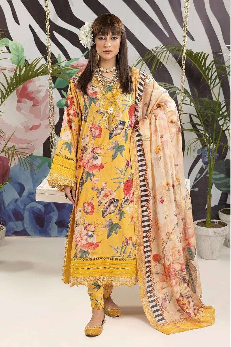 Deepsy Adan Prints 23 Chiffon Dupatta Salwar Kameez Wholesale catalog