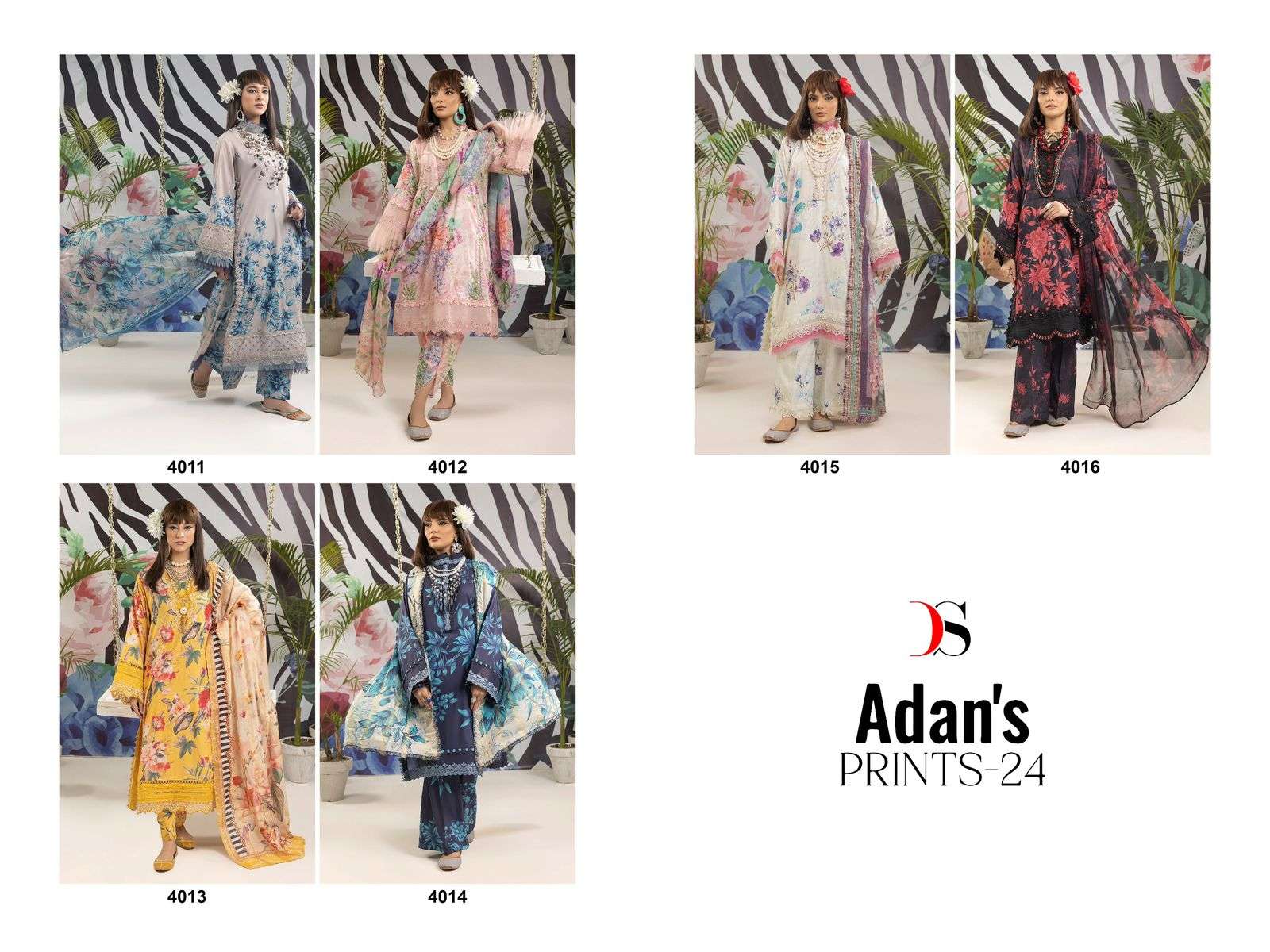 Deepsy Adan Prints 23 Cotton Dupatta Salwar Kameez Wholesale catalog