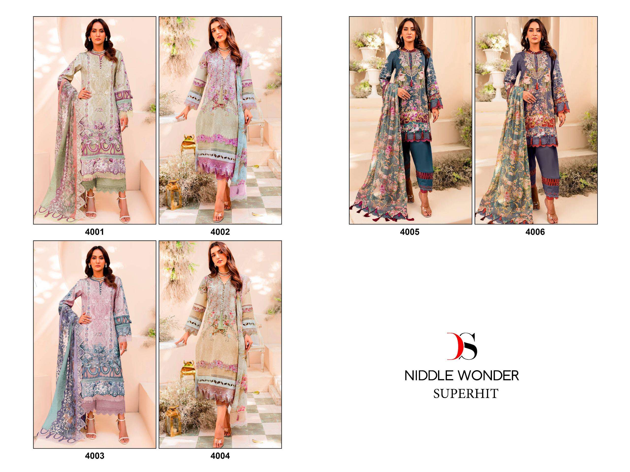 Deepsy Niddle Wonder Superhit Cotton Dupatta Salwar Suit Wholesale catalog