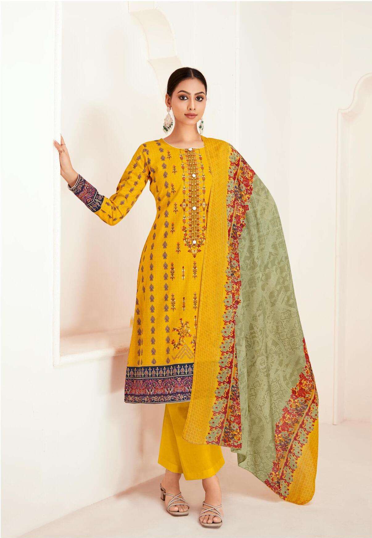 Deepsy Sazhar 3 Cotton Dupatta Embroidery Salwar Kameez Wholesale catalog
