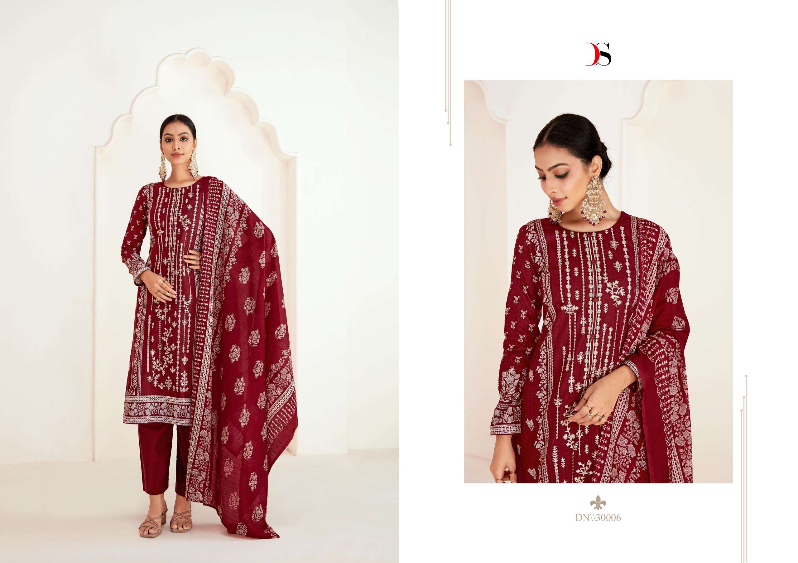 Deepsy Sazhar 3 Cotton Dupatta Embroidery Salwar Kameez Wholesale catalog