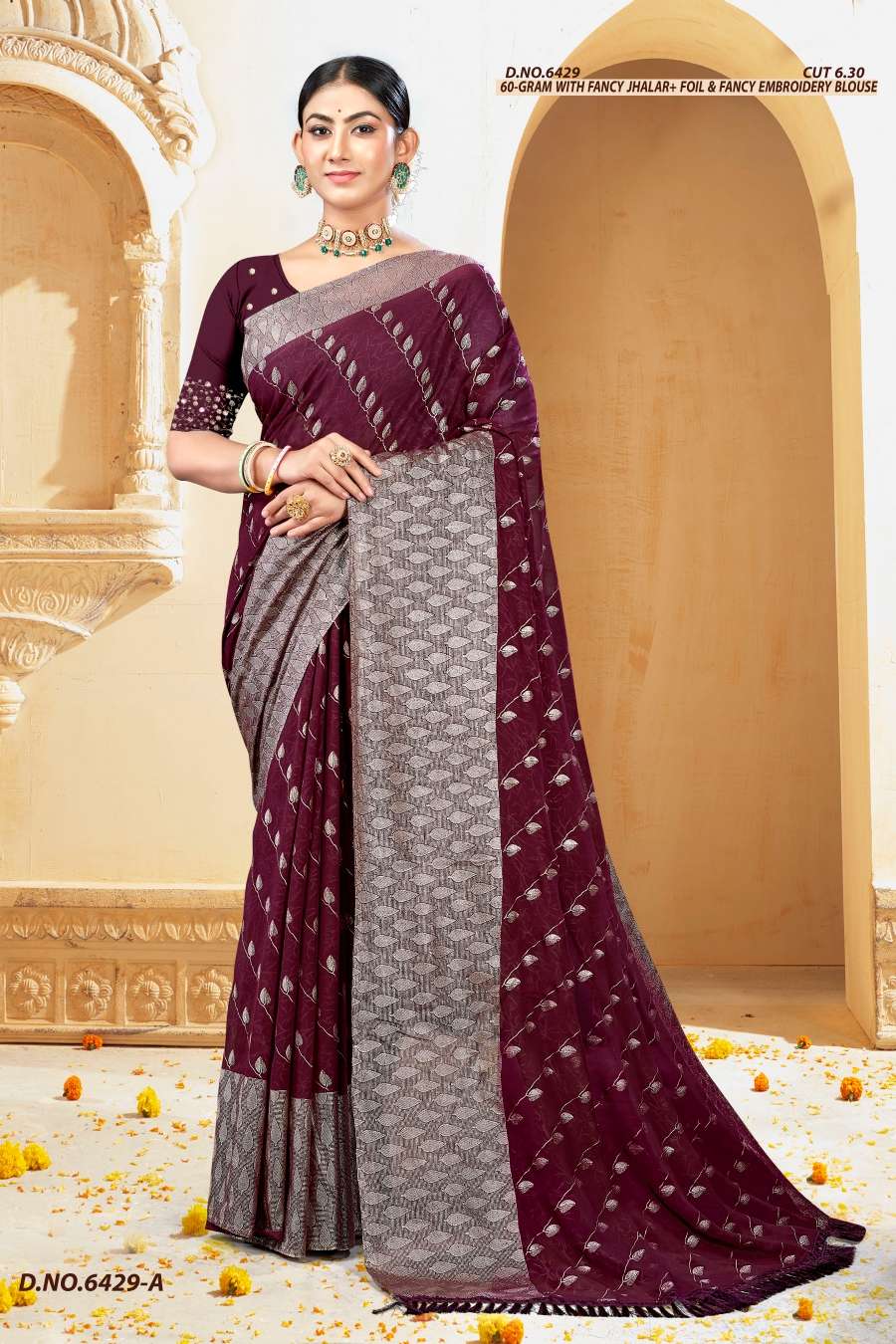 DOLLY 6429 INDER SILK MILLS Saree Wholesale catalog