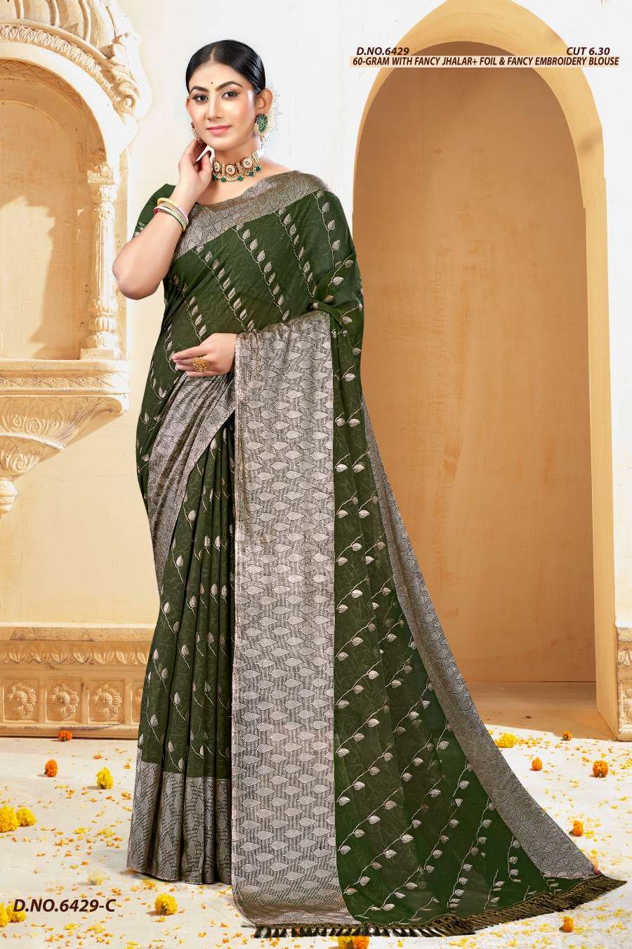 DOLLY 6429 INDER SILK MILLS Saree Wholesale catalog