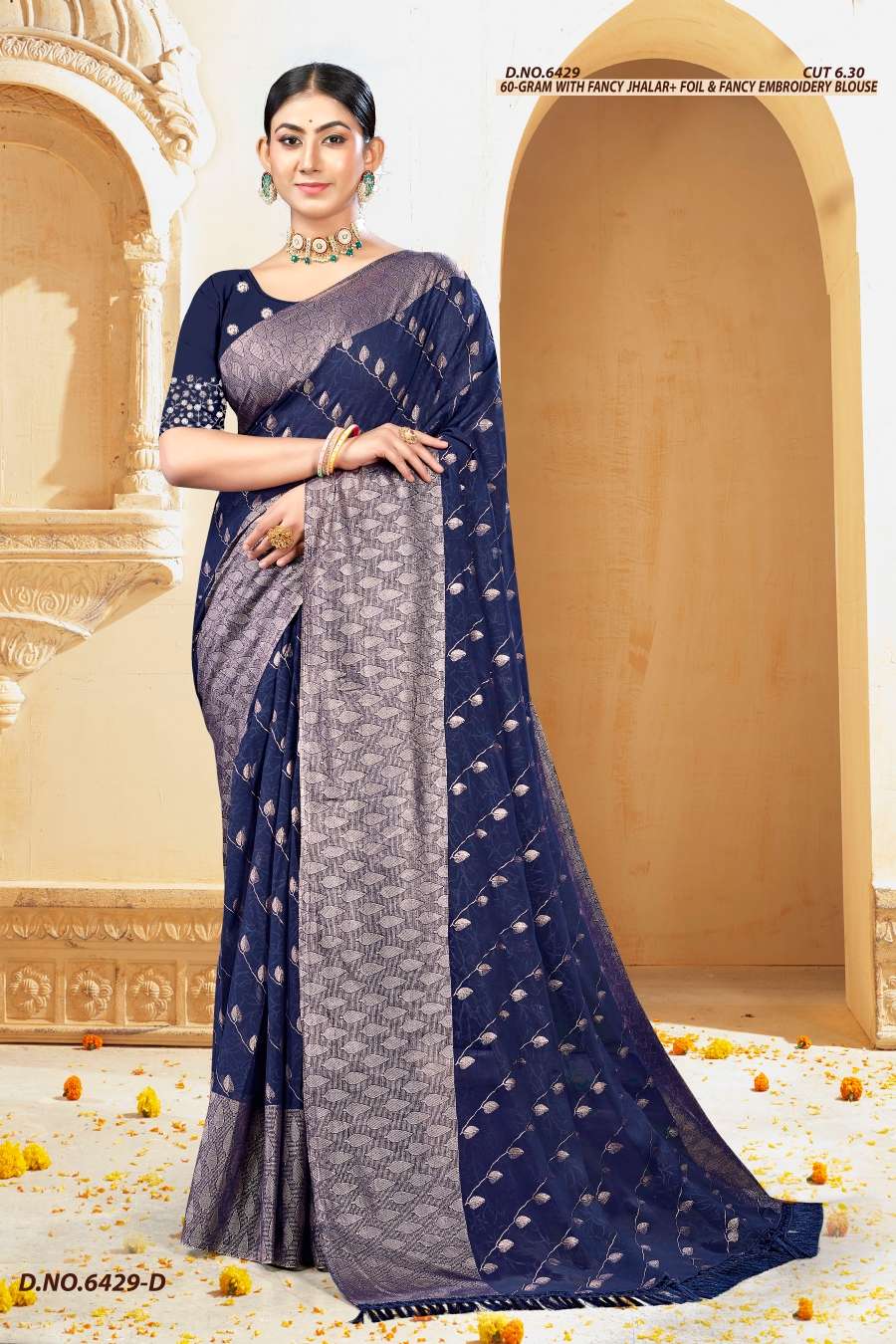 DOLLY 6429 INDER SILK MILLS Saree Wholesale catalog