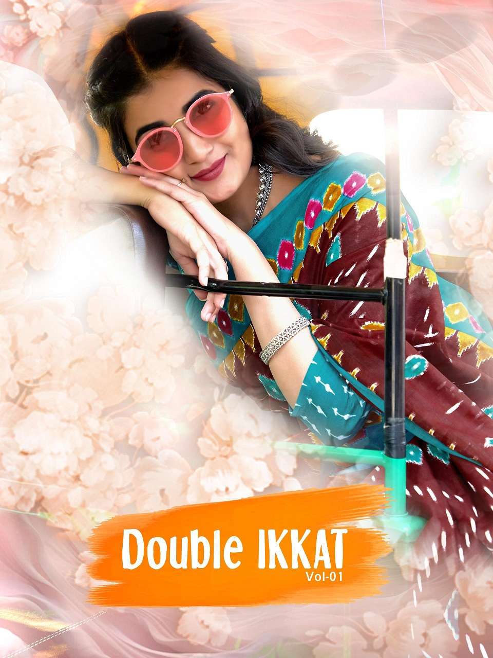 Double Ikkat Vol-1 Cotton Sarees Wholesale Catalog 