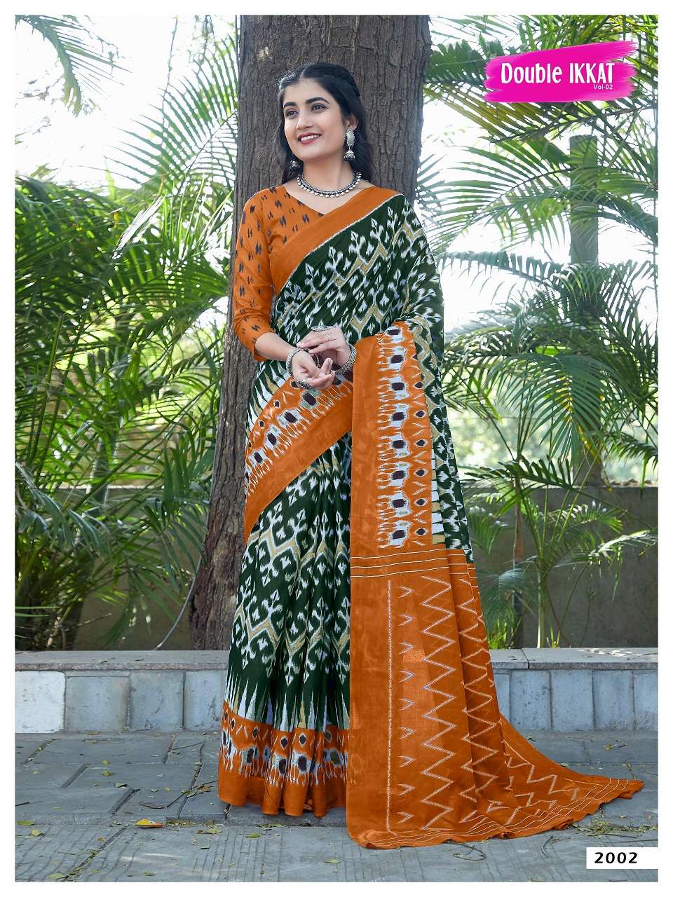 Double Ikkat Vol-2- Cotton Sarees Wholesale Catalog