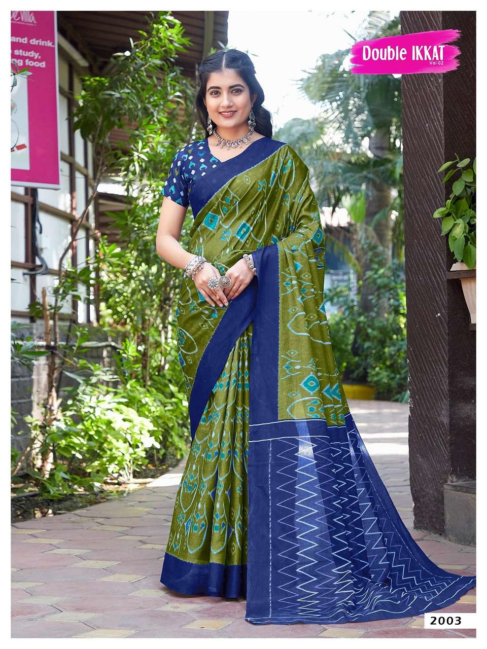 Double Ikkat Vol-2- Cotton Sarees Wholesale Catalog