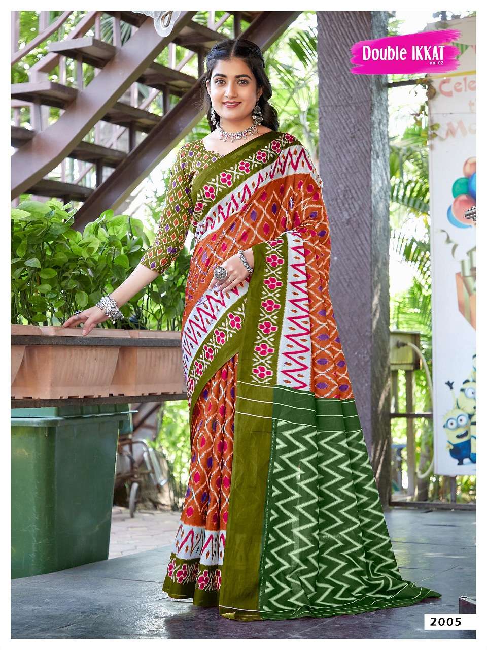 Double Ikkat Vol-2- Cotton Sarees Wholesale Catalog