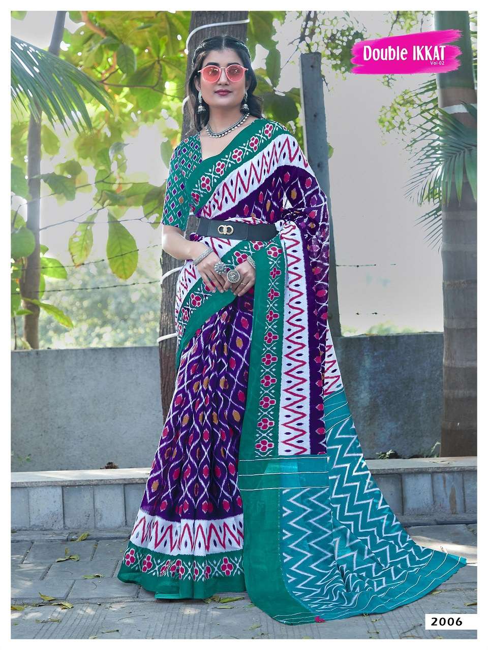 Double Ikkat Vol-2- Cotton Sarees Wholesale Catalog