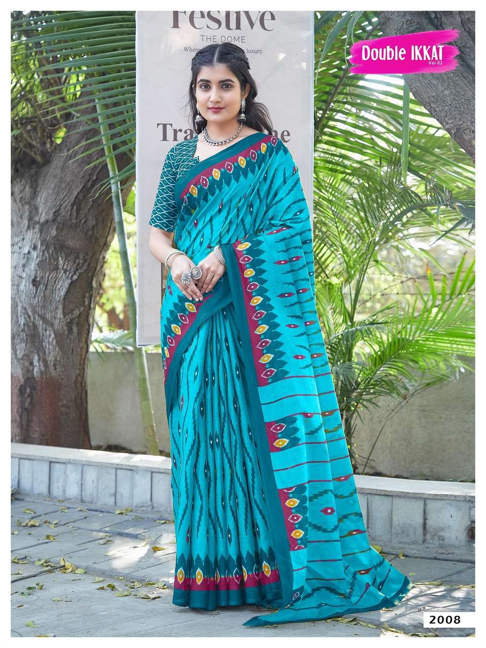 Double Ikkat Vol-2- Cotton Sarees Wholesale Catalog