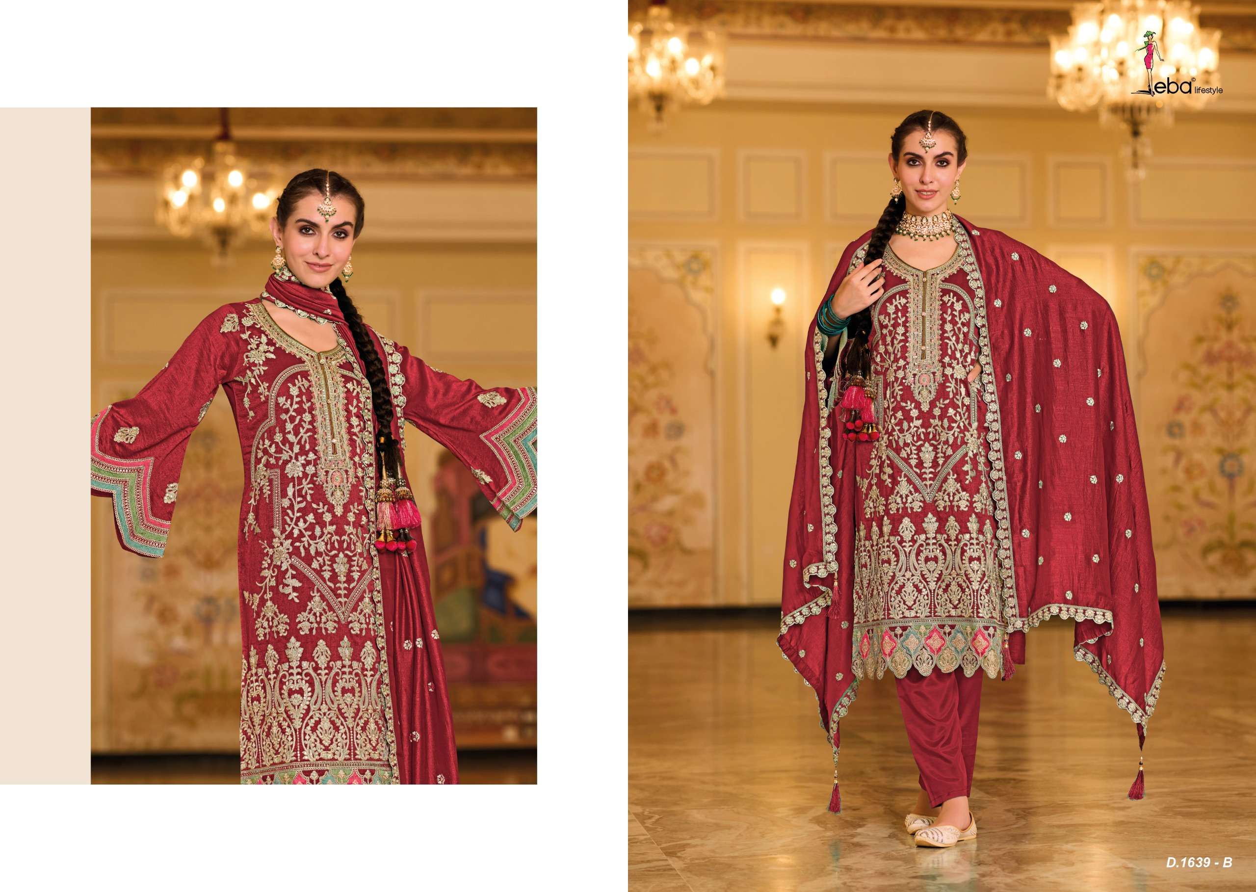 Eba Anokhi Color Premium Silk Pakistani Suits Wholesale catalog