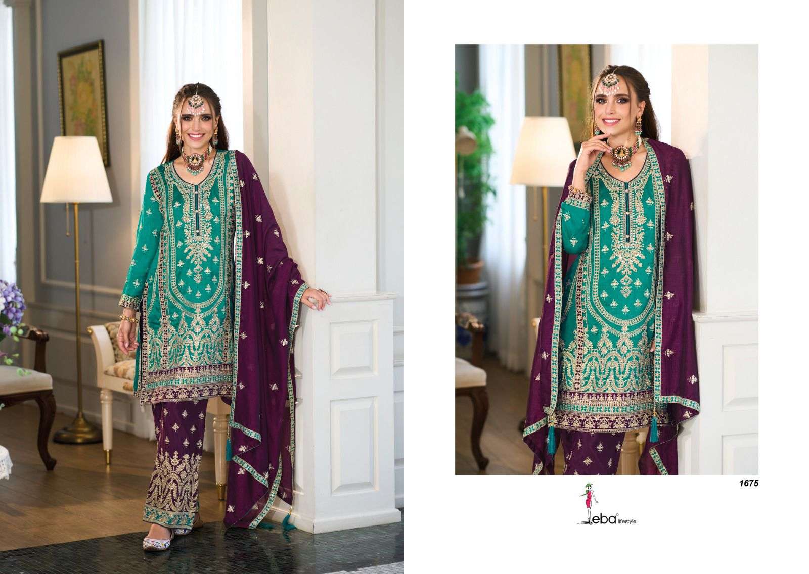 Eba Naina Premium Silk Salwar Kameez Wholesale catalog