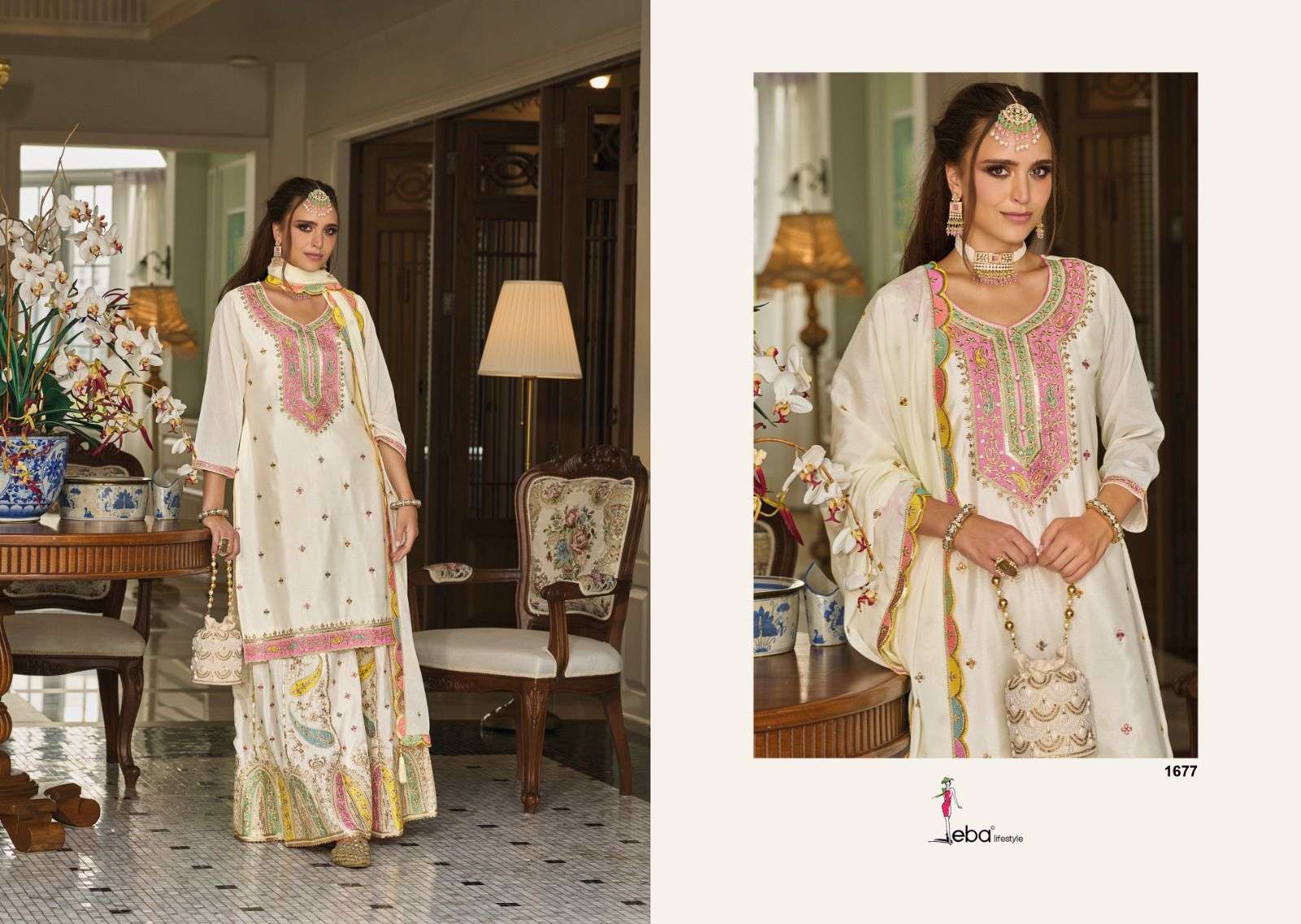 Eba Safroon Vol 3 Colour Addition Salwar Kameez Wholesale catalog