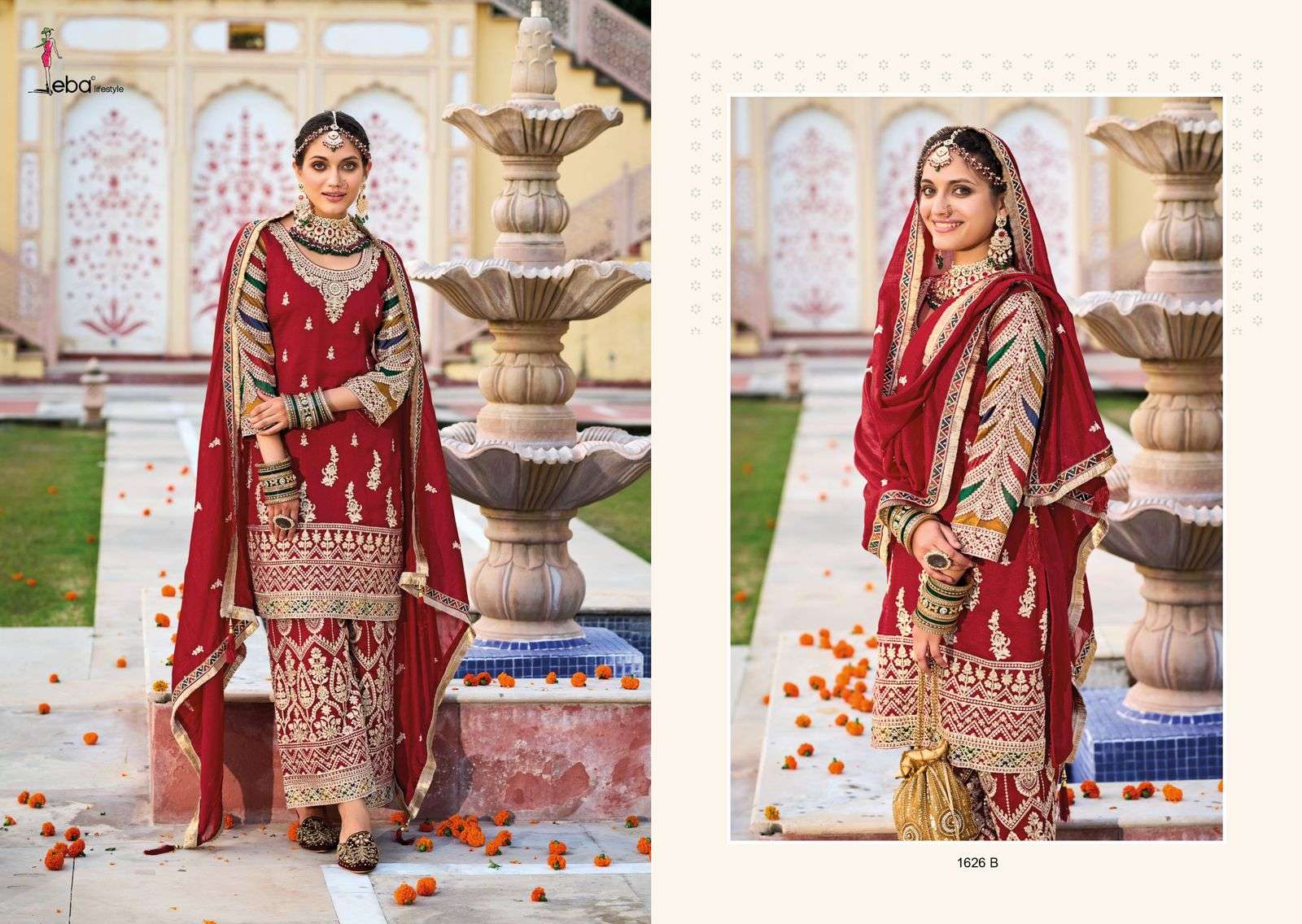 Eba Sangini Colors Premium Silk Salwar Kameez Wholesale catalog
