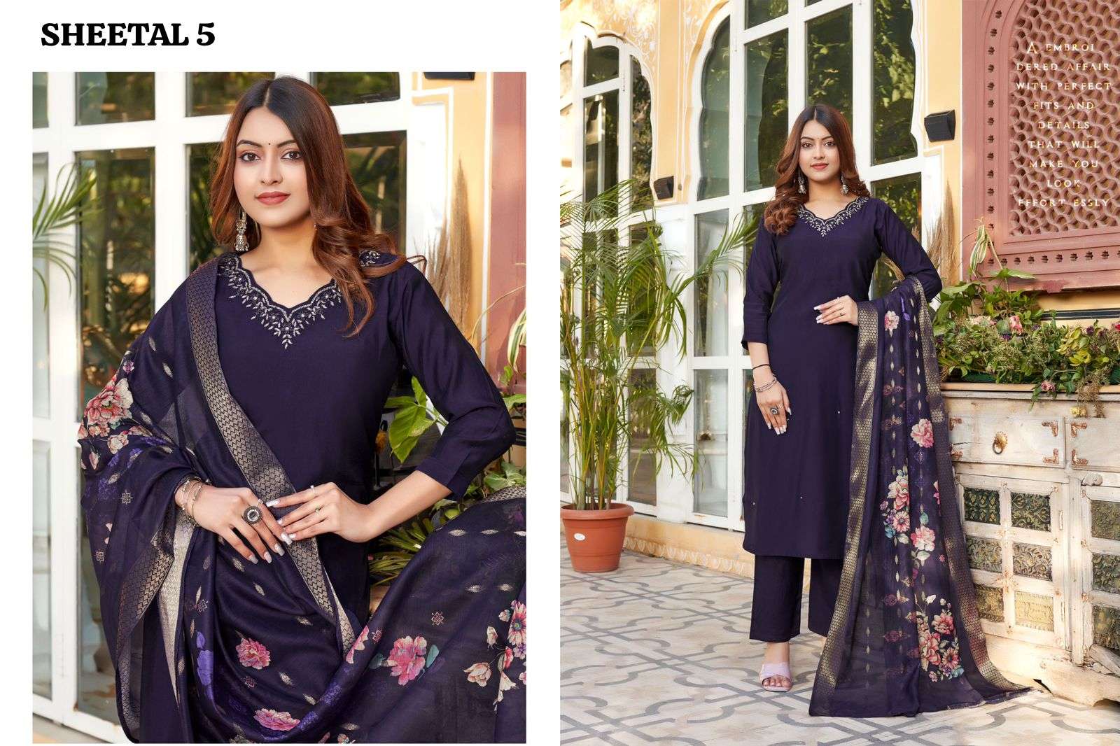 Fashion Talk Sheetal Vol 51 Designer Silk Dress Materials Wholesale catalog