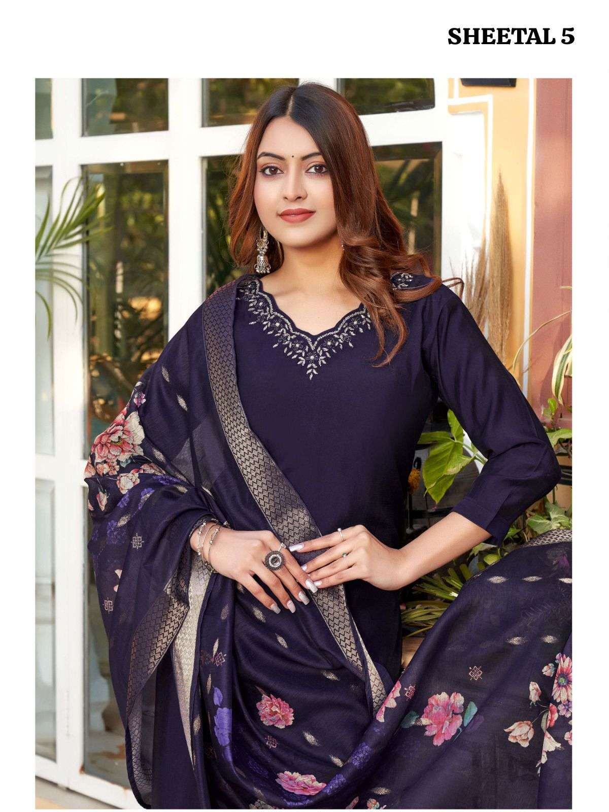 Fashion Talk Sheetal Vol 51 Designer Silk Dress Materials Wholesale catalog