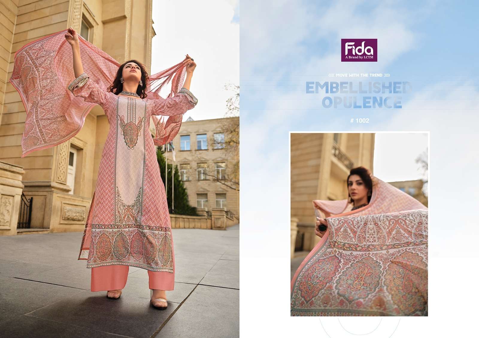 Fida Nyra Digital Printed Cotton Dress Material Wholesale catalog