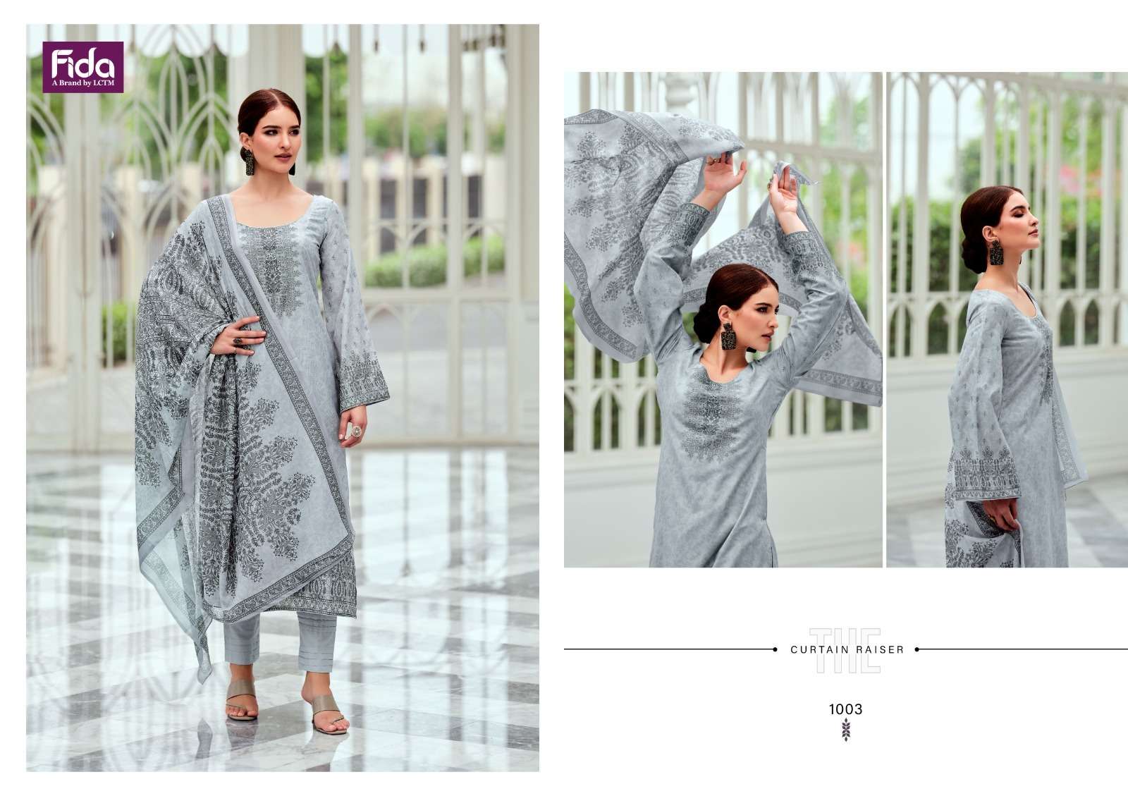 Fida Posheeda Karachi Cotton Dress Material Wholesale catalog