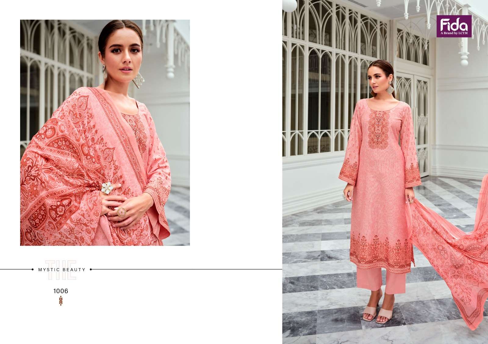Fida Posheeda Karachi Cotton Dress Material Wholesale catalog