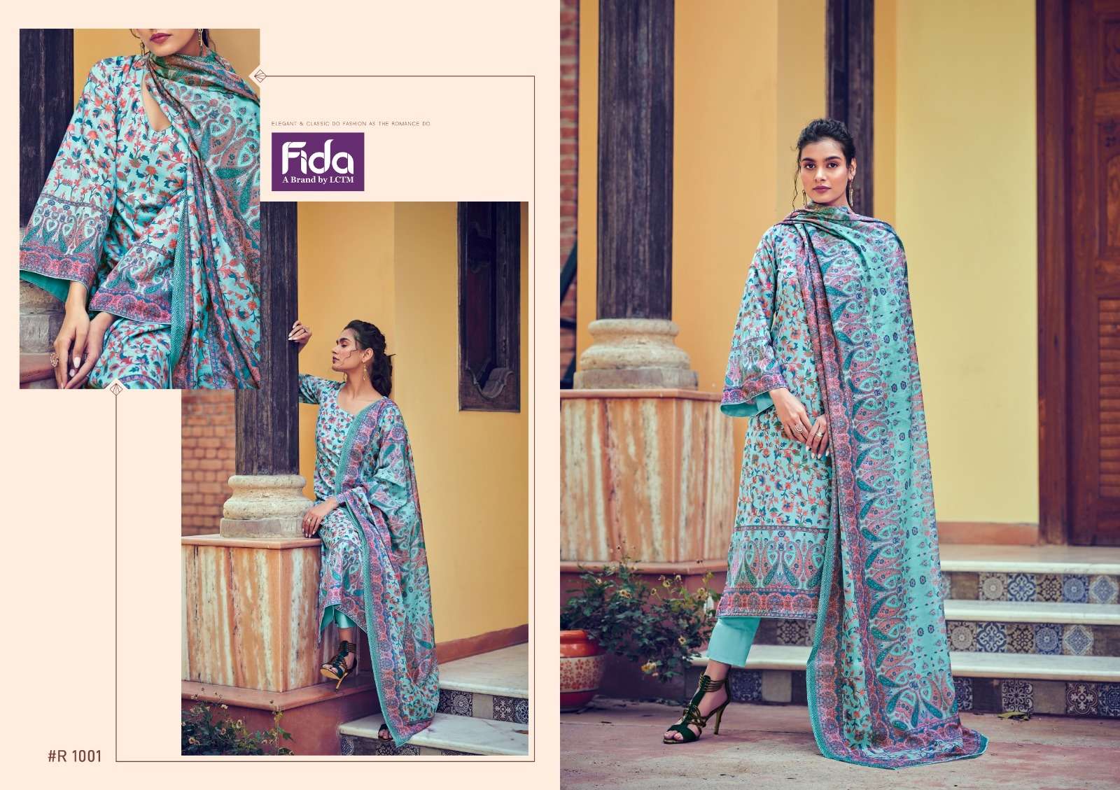 Fida Rahat Digital Print Cotton Designer Dress Material Wholesale catalog