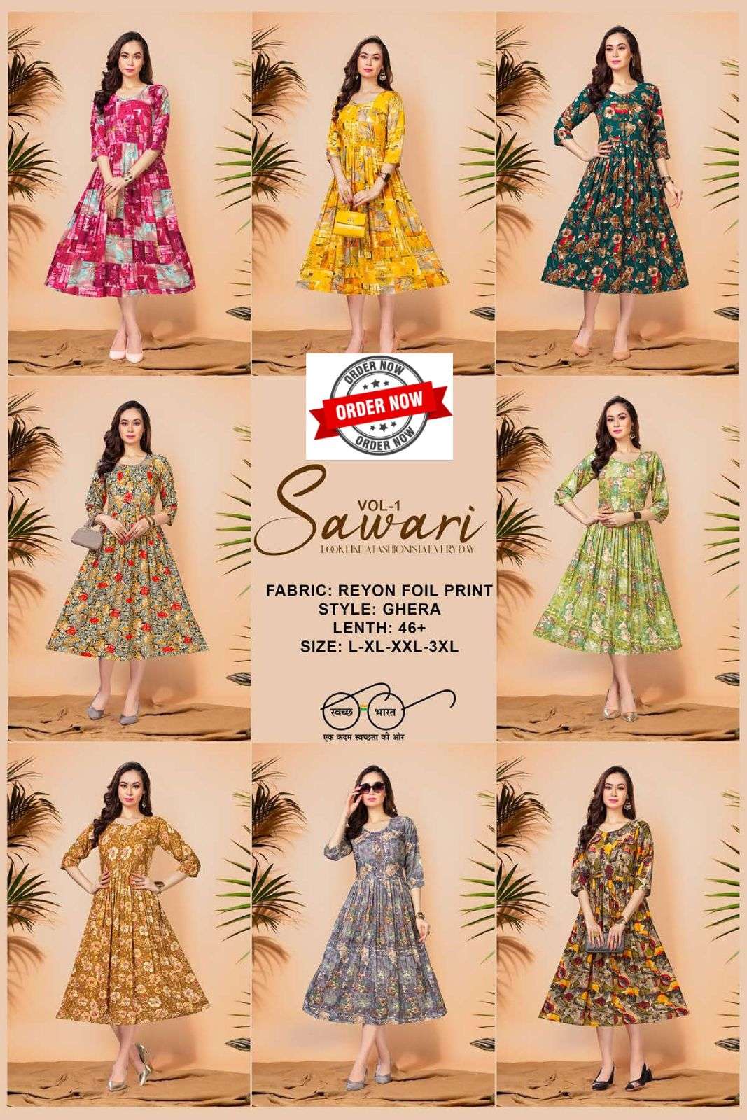 FT SAWARI VOL.1 Kurti Wholesale catalog